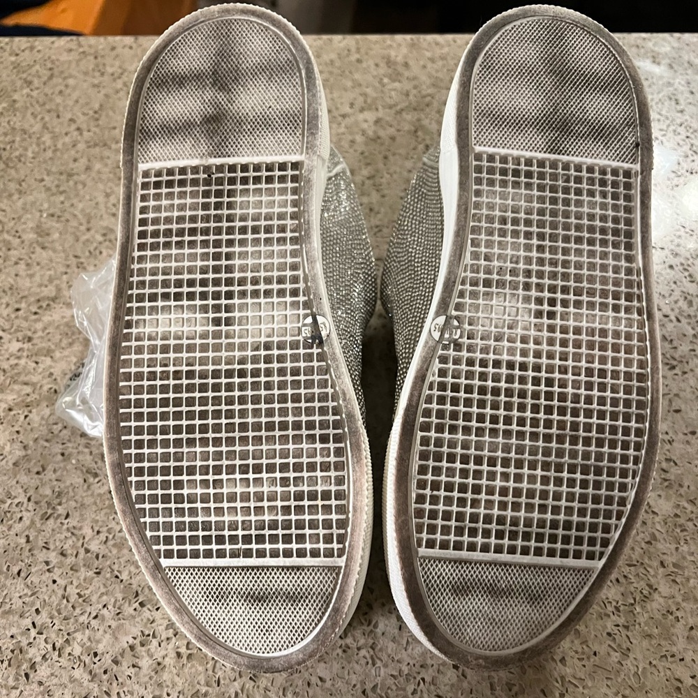 Jessica Simpson Cherello Rhinestone Sparkle Platform Sneaker 8.5w - Lightly worn - Picture 7 of 10